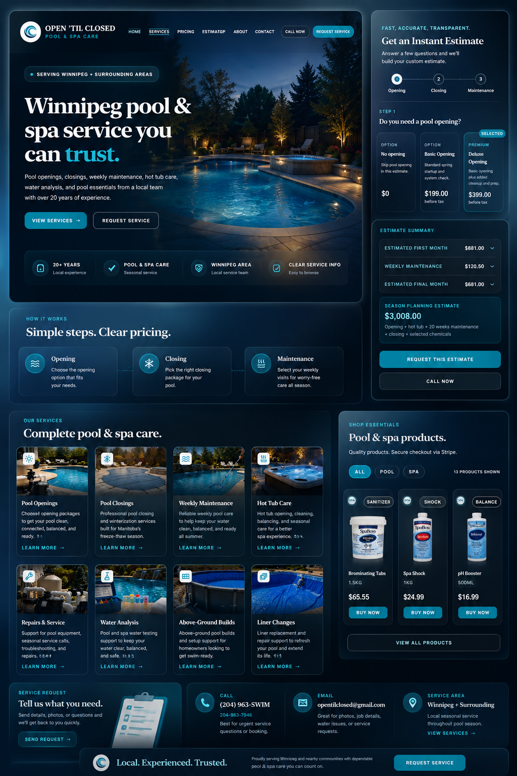 Open ’Til Closed website showcase
